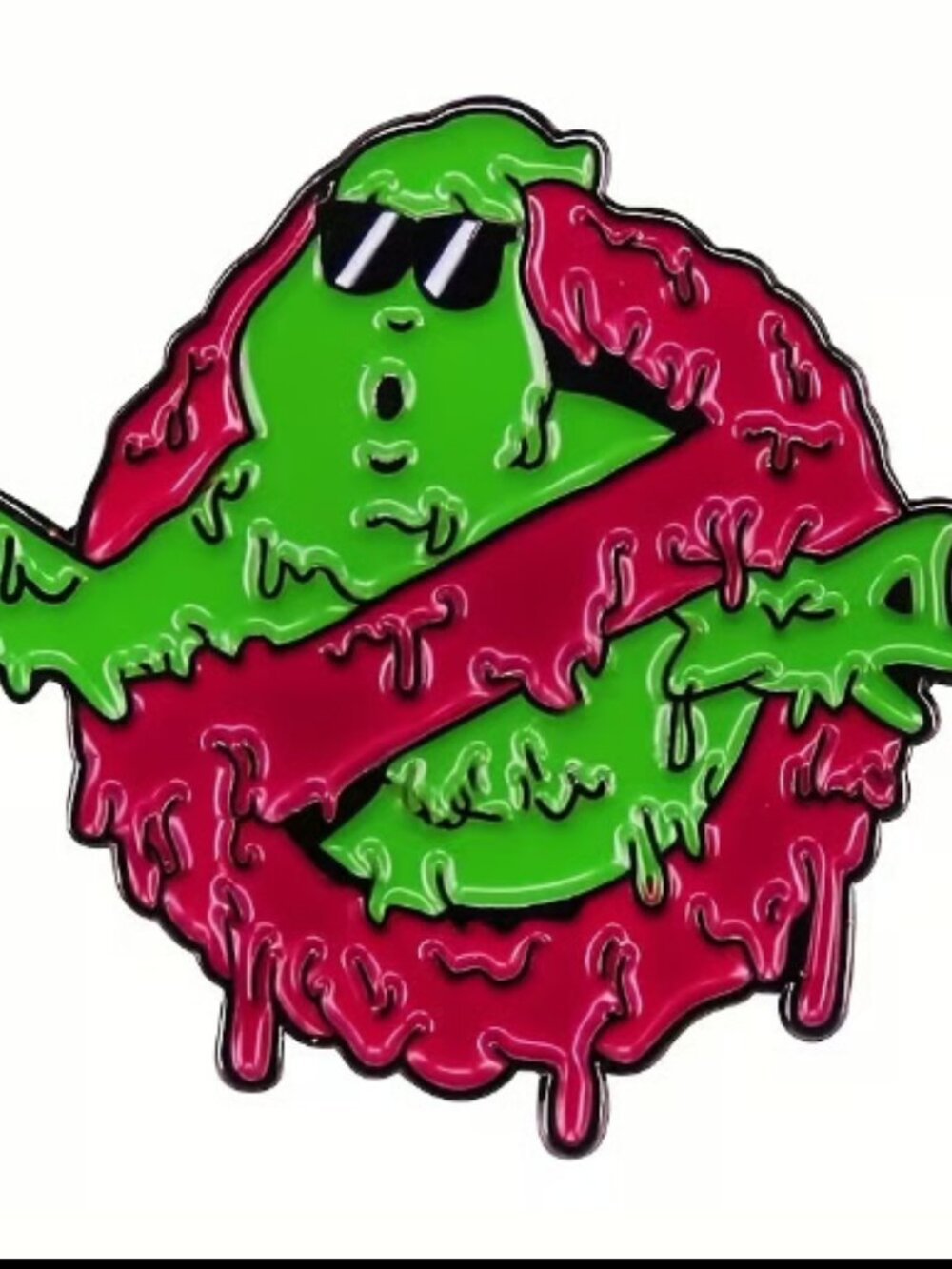 Ghostbusters Logo Slimer Enamel Pin